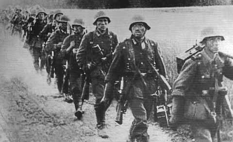 Немецкая пехота на пути к Дону. Июль 1942 г