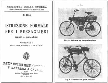 Итальянская инструкция по использованию велосипедов в боевых действиях.