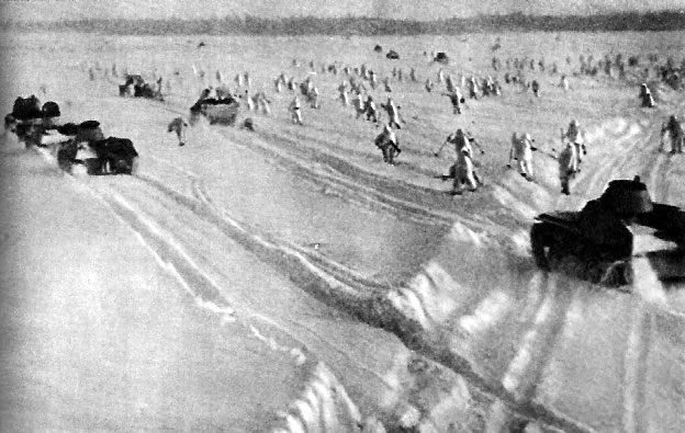 Контрнаступление советских войск под Москвой началось. Декабрь 1941 г.