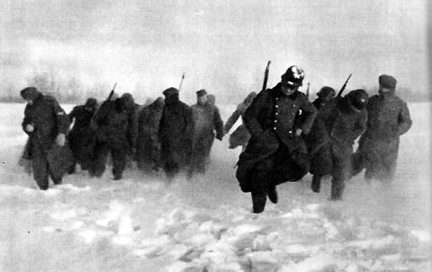 Отступление гитлеровской армии под Москвой. Декабрь 1941 г.