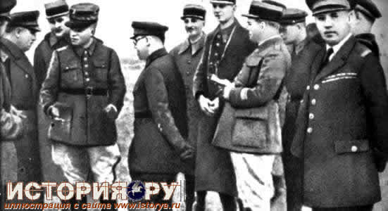 Иностранные военные представители на маневрах. Белорусский военный округ. 1936 г.