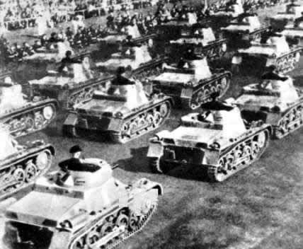 танки на параде 1934