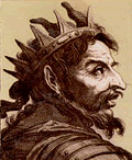 Современное изображение Аттилы,короля гуннов