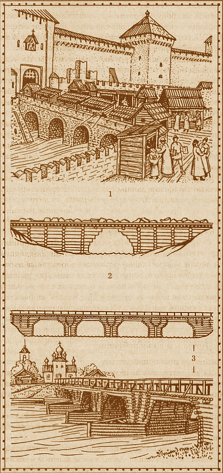 Книжные лавочки на Спасском мосту в Москве в XVII веке