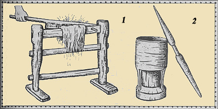 Среднерусские орудия для обработки льна (XIX век)