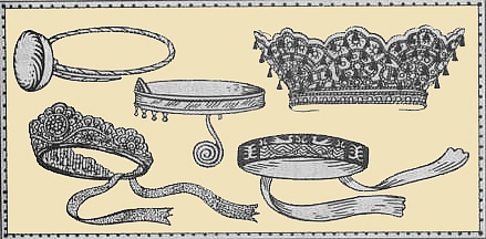 Венчики (XI–XIII века), венцы и повязка (XIX век)