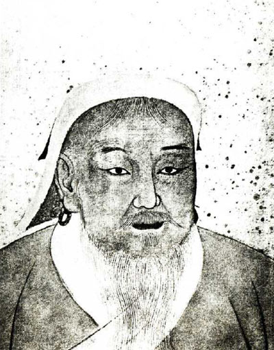 Портрет Чингисхана из Императорской портретной галереи в Пекине