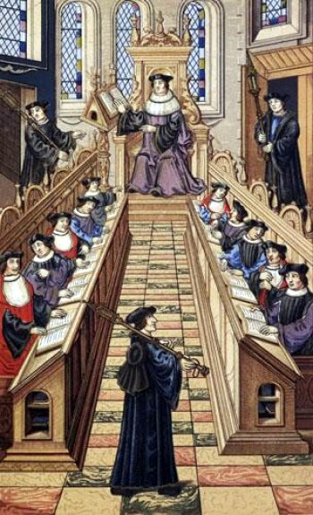 Лекция в средневековом университете